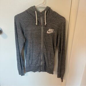 Nike Heather Gray Full-Zip Hoodie